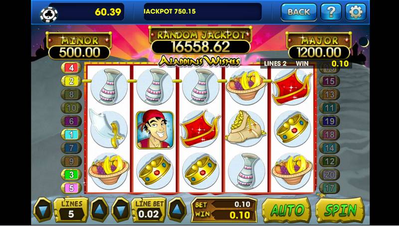 Win big with Aladdin Wishes online slot game