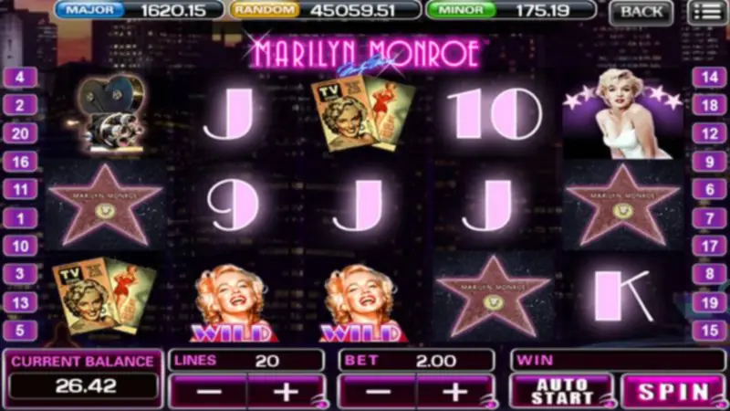 Be a Star with Marilyn Monroe Slots!