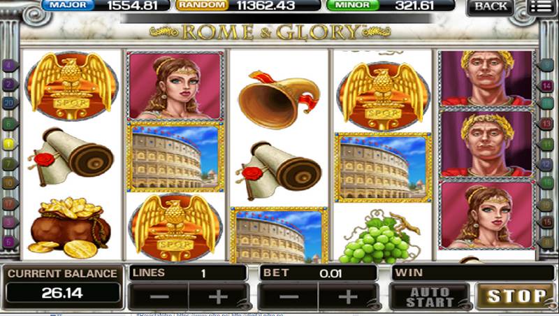 Rome and Glory slot game free spins