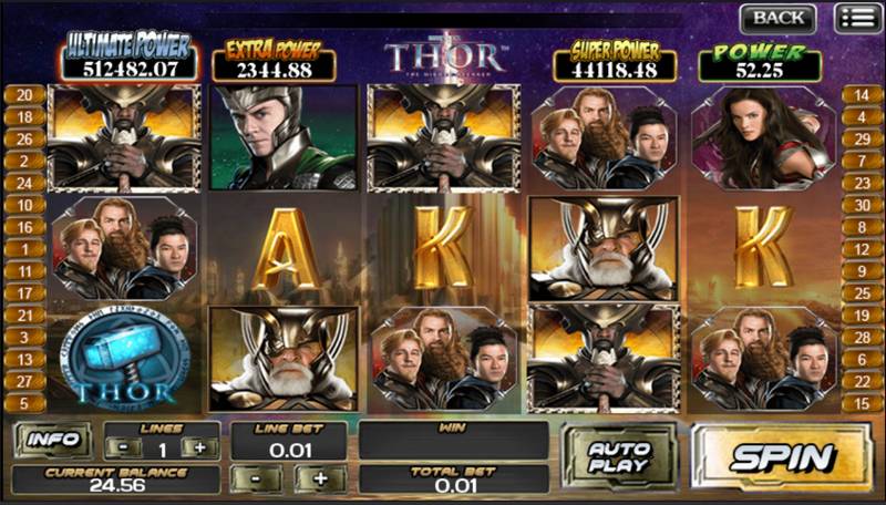 Thor mobile slot game