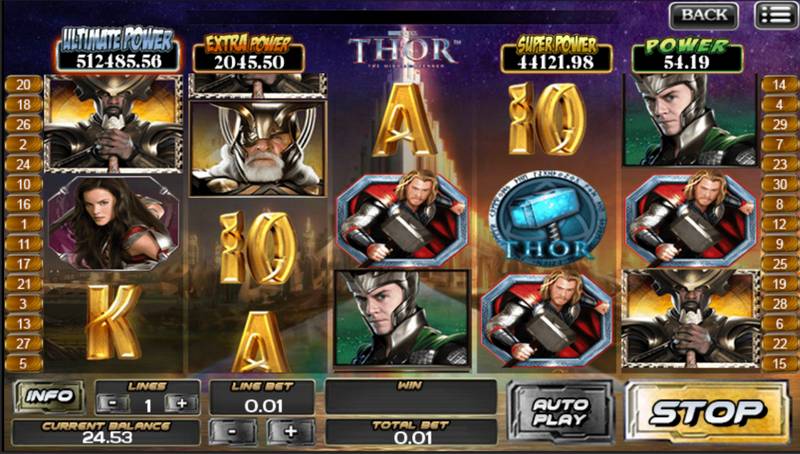 Thor mobile slot game