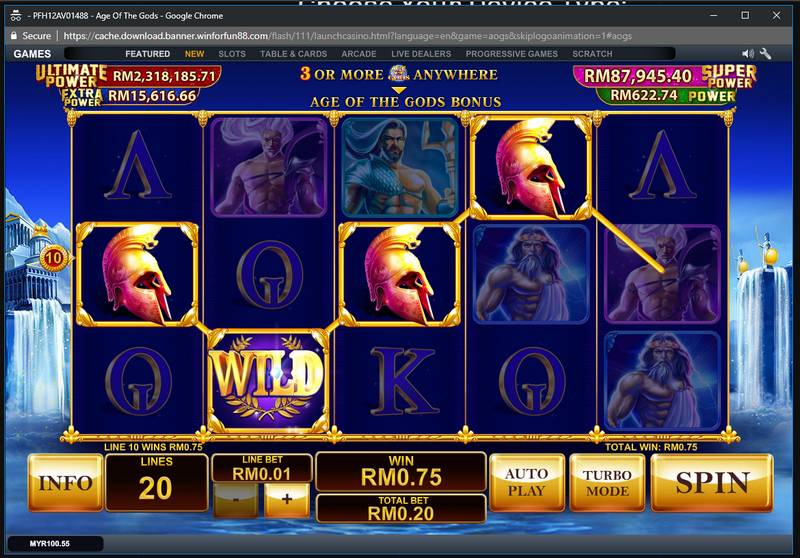 Age of the Gods Slot Game Image 2