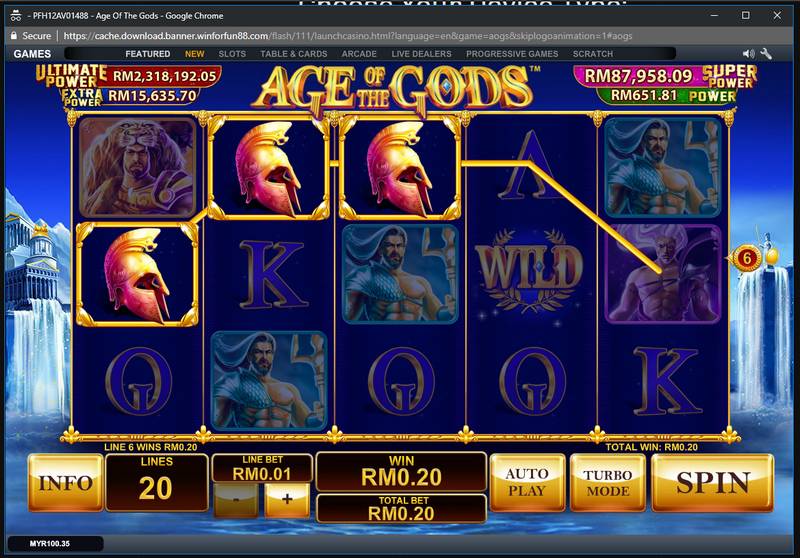 Age of the Gods Slot Game Image 3