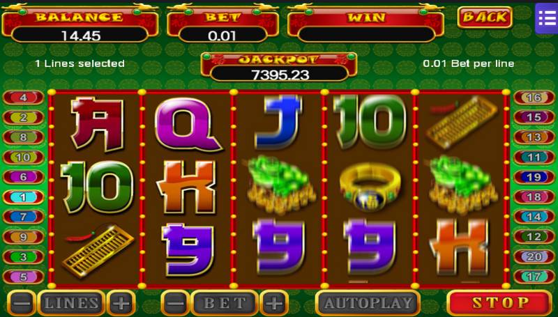 Mega Jackpots slot game with progressive jackpots