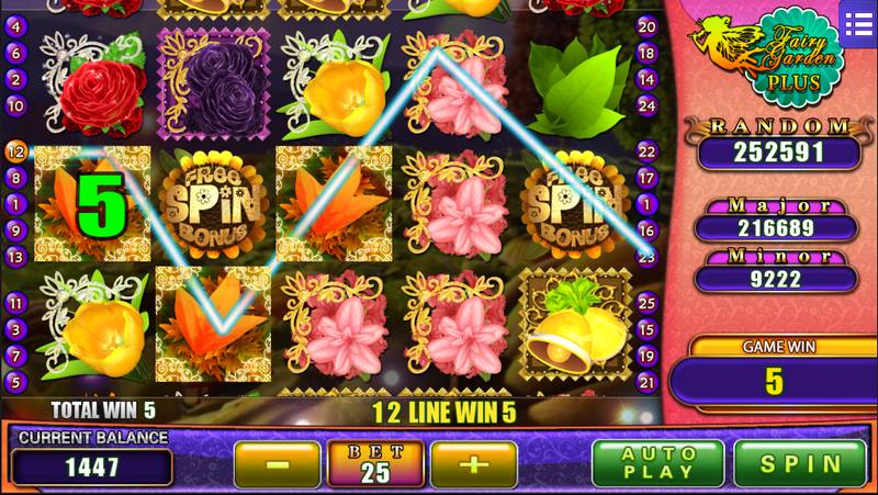 Fairy Garden Plus jackpot celebration