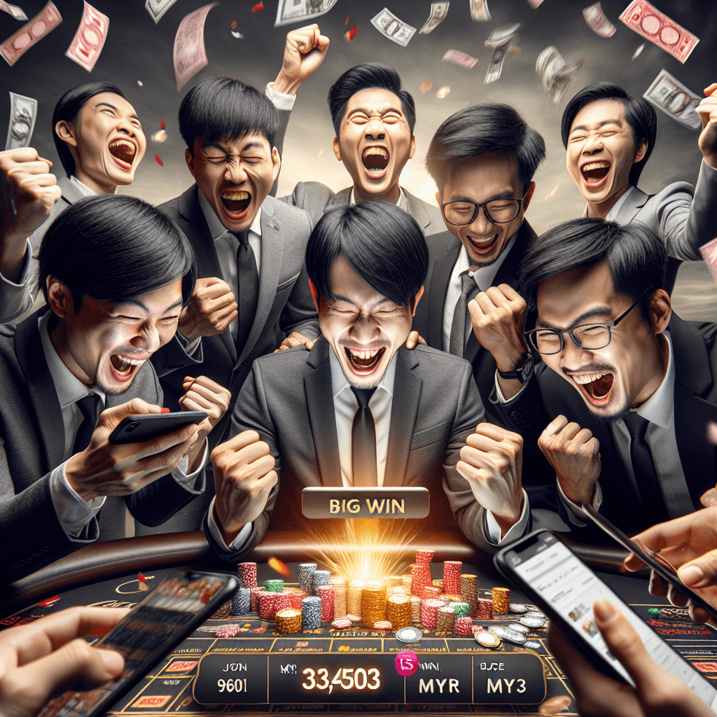 Winning screen on 918Kiss showing MYR 3,453