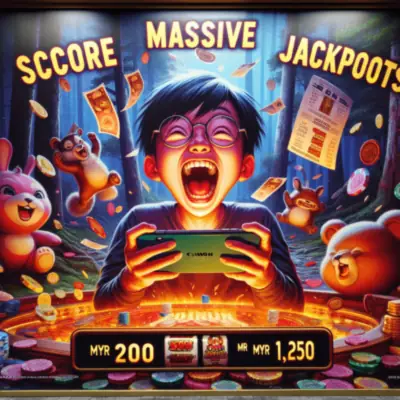 Screenshot of the winning spin on Dolphin Reef