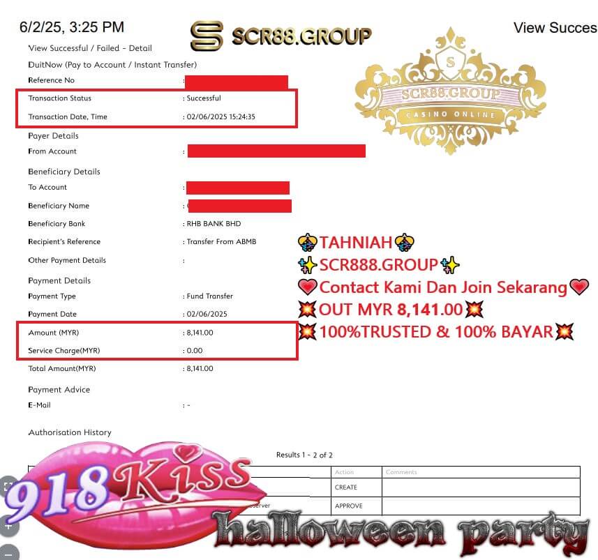 Thrilling MYR 500 Win on 918Kiss Halloween Jackpot: A Player's Story