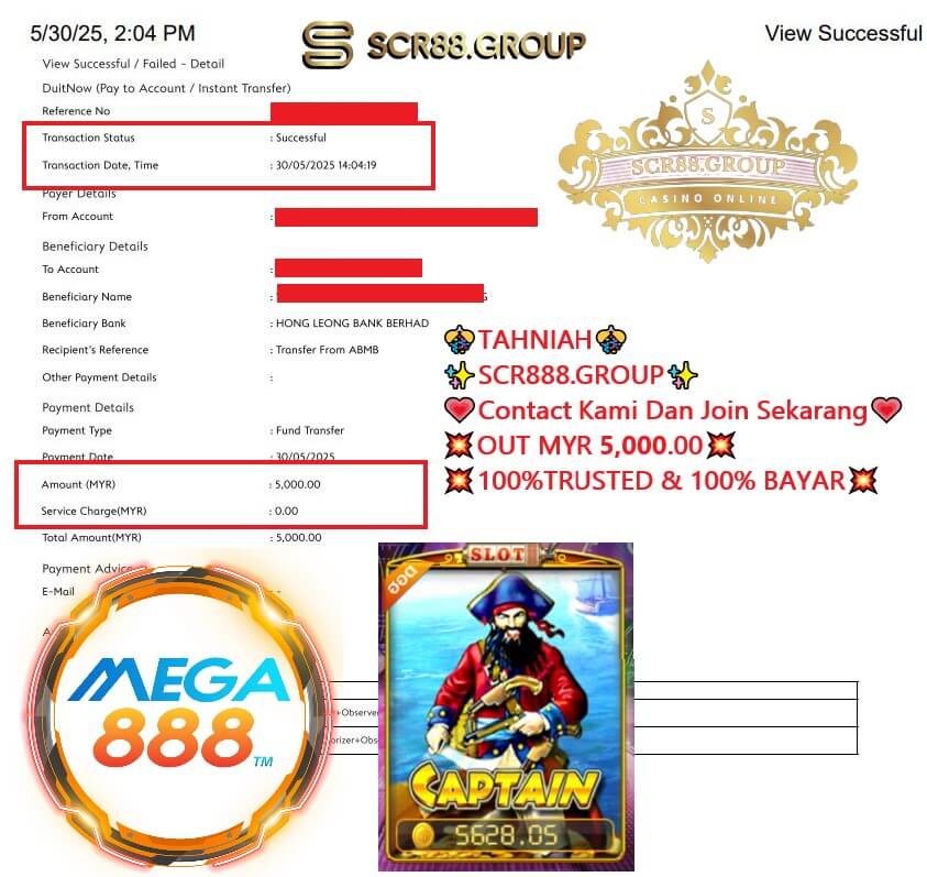 Mega888 Captain's MYR 200 to 5K Challenge: A Night to Remember