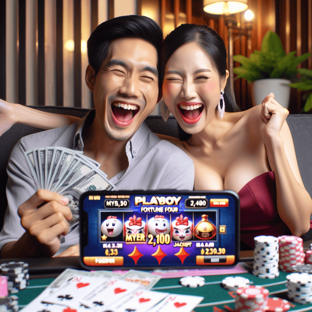 Playboy Fortune Four, Mega888 jackpots, win MYR 2,100, online casino games, slot games, online gambling, winning strategies