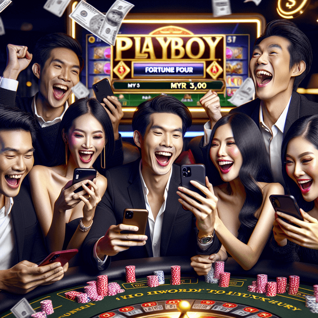 Playboy Fortune Four, online casino, slots, table games, MYR 500, MYR 3,400, win big, casino bonuses, gaming promotions