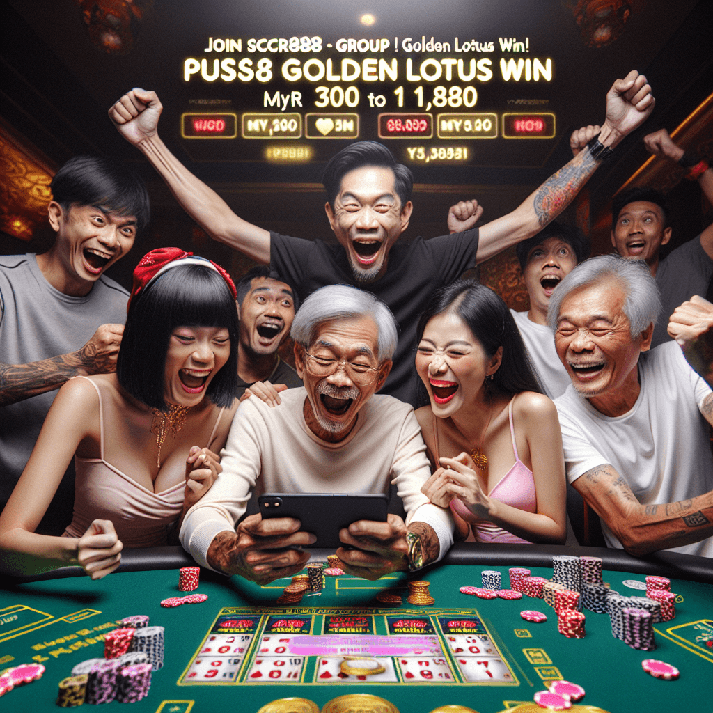 Golden Lotus slot showing the winning combination