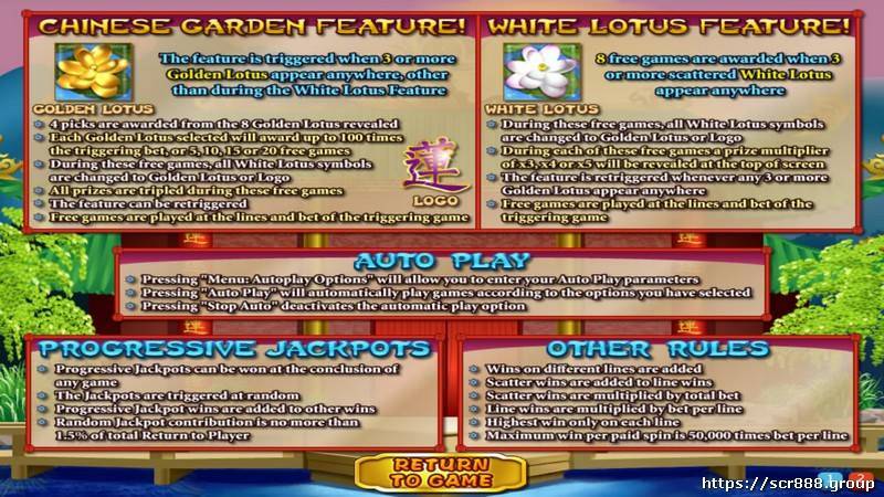 Golden Lotus Bonus Features