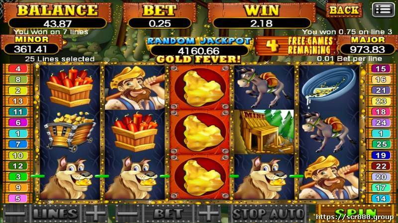 Enjoy free spins with SCR888's Pay Dirt Slot Game