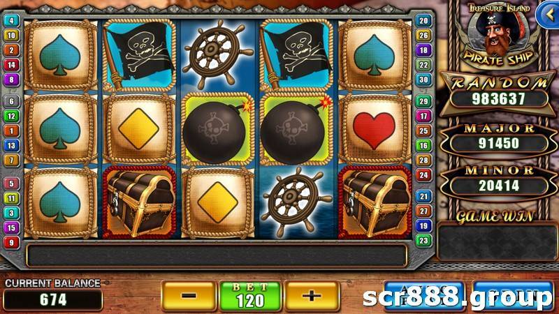 Spin the Pirate Wheel of Fortune for a chance to win big