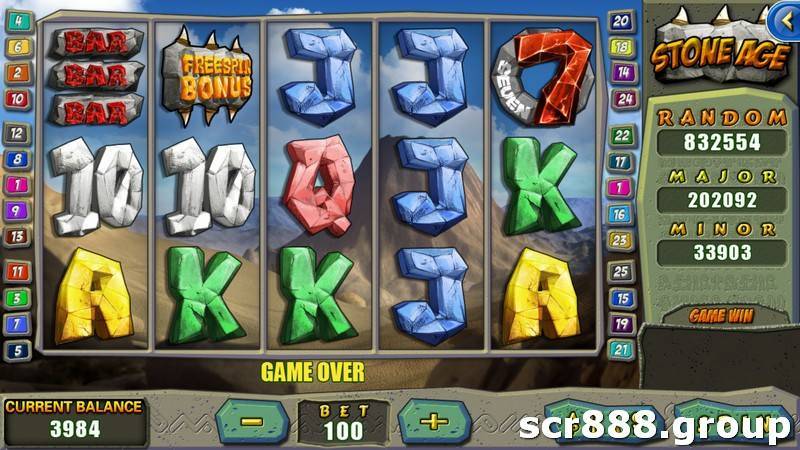 Experience the thrill of SCR888's Stone Age Slot